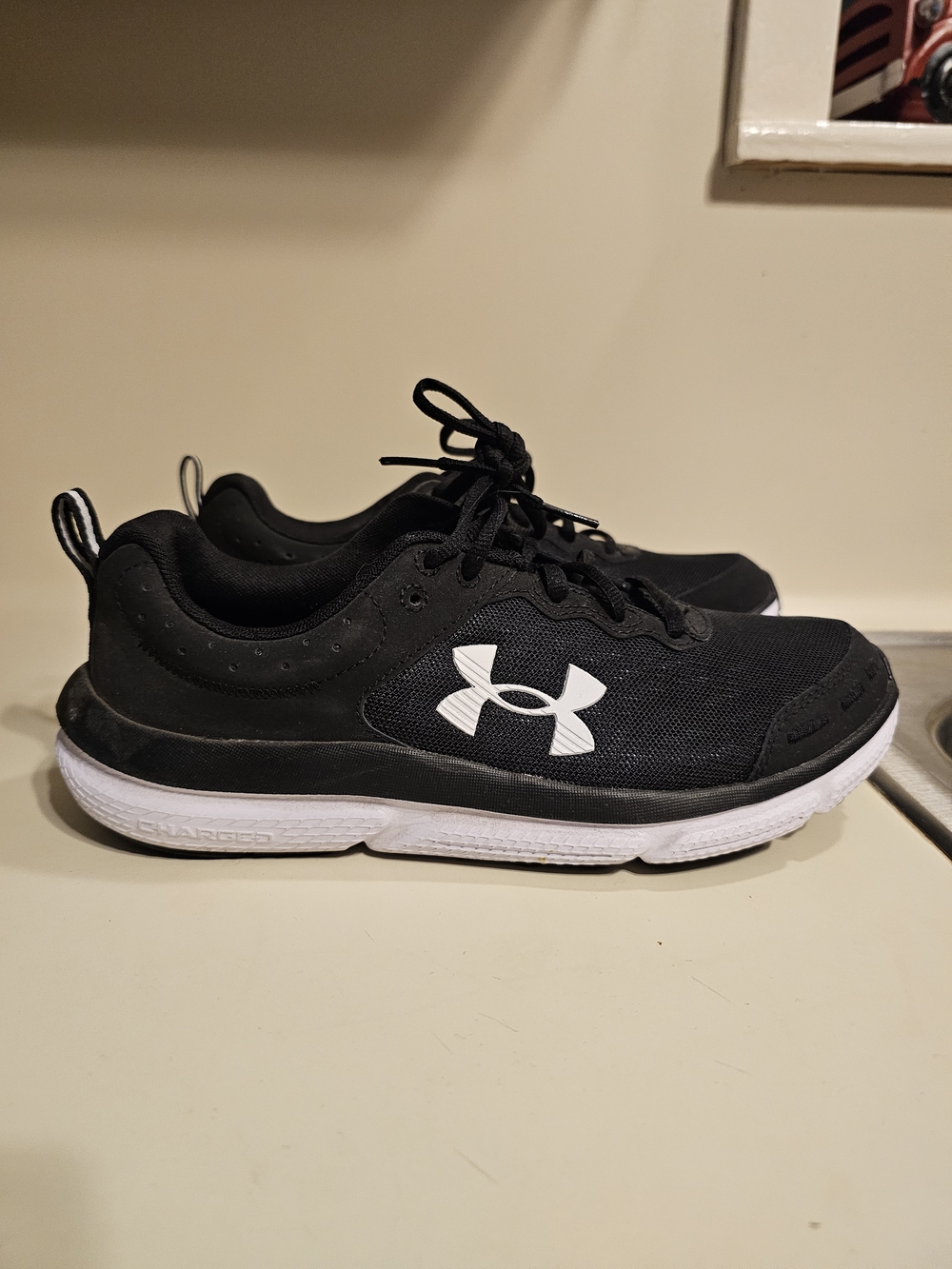 Under Armour Black & White Athletic Shoes - Picture 2 of 6